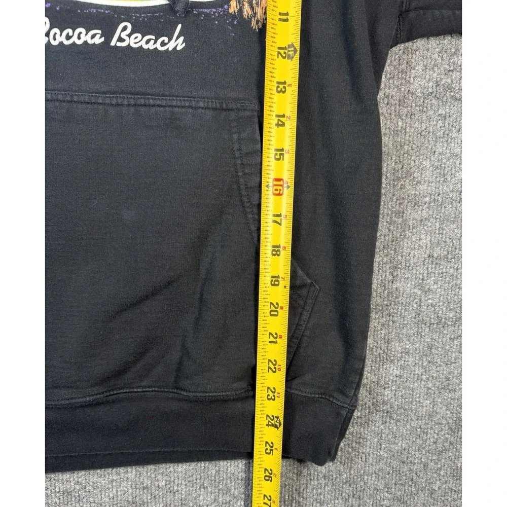 Ron Jon Surf Shop Hoodie Cocoa Beach Black Fireworks Graphic Pullover Size M